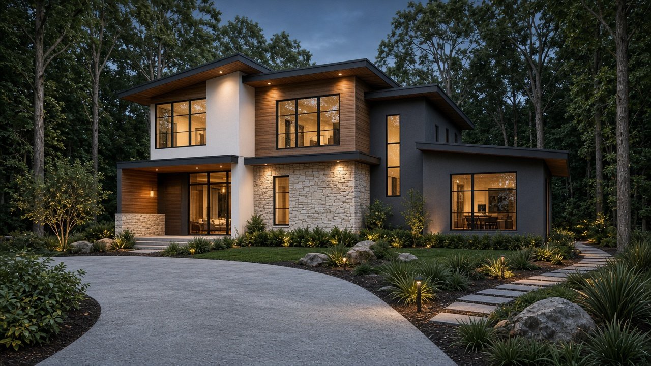 One-of-a-Kind Twilight Two-Story Modern Custom Estate at River Rock Estates