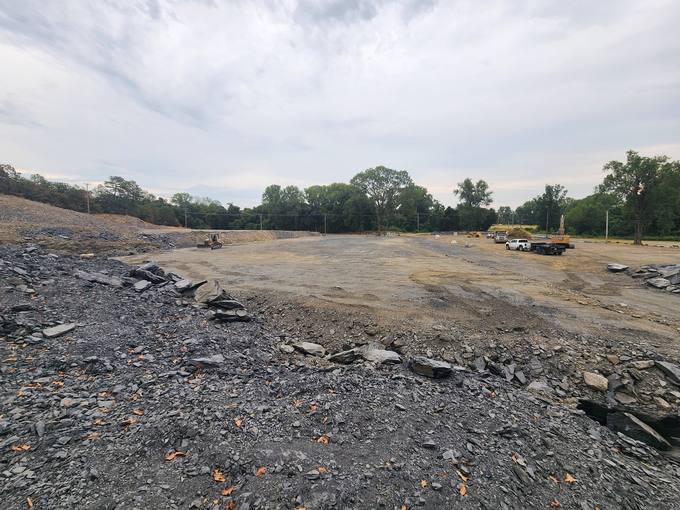 Terraced Homesite Pads and Compacted Crushed Rock Subgrade